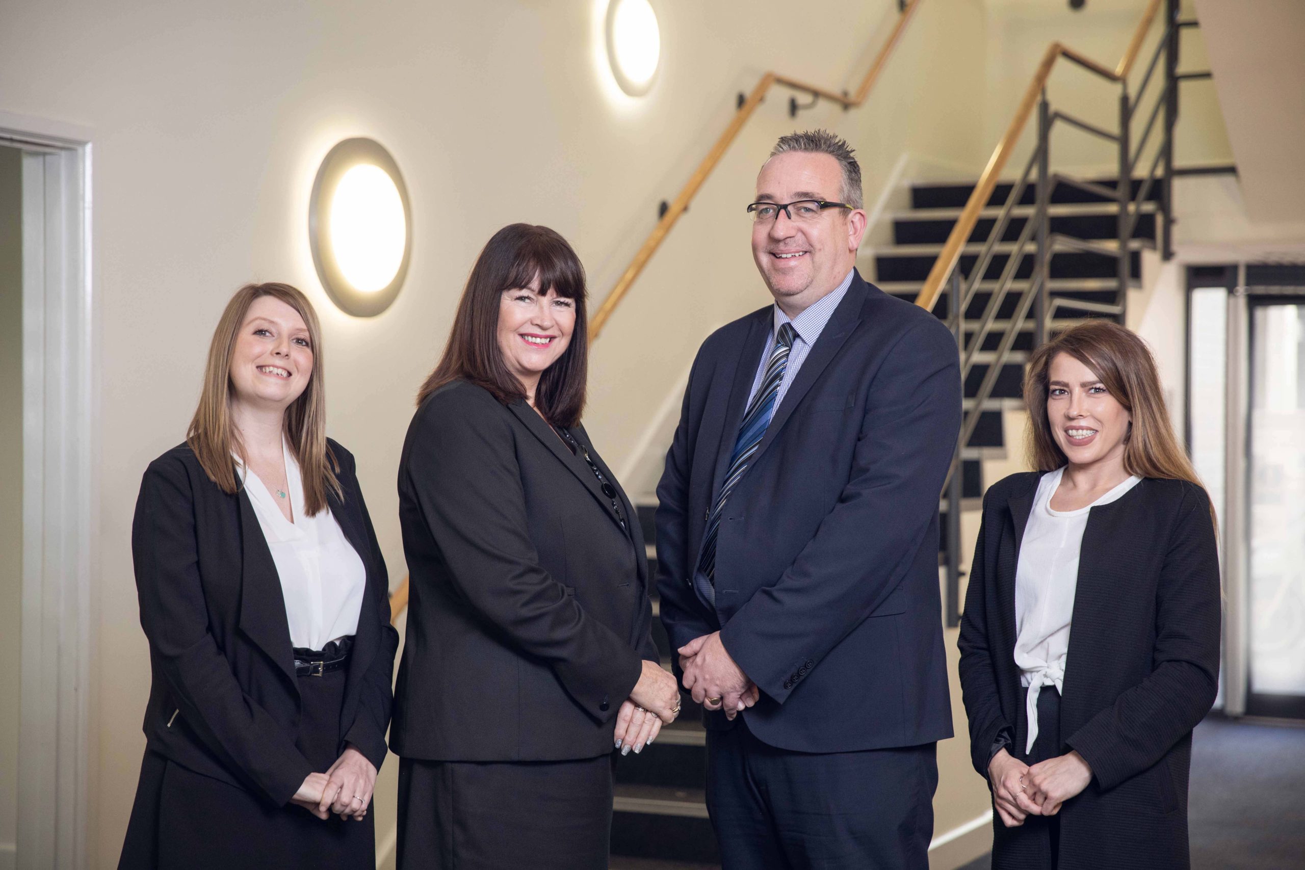 10TH ANNIVERSARY The team at Ocean Village Innovation Centre, Southampton. From left, centre support assistants Hannah Fray and Caroline O’Neill with centre manager Stephen Deller and assistant centre manager Jess Williams. The serviced offices hub is home to dozens of firms and virtual customers.